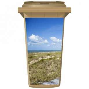 Grass On The Beach Wheelie Bin Sticker Panel